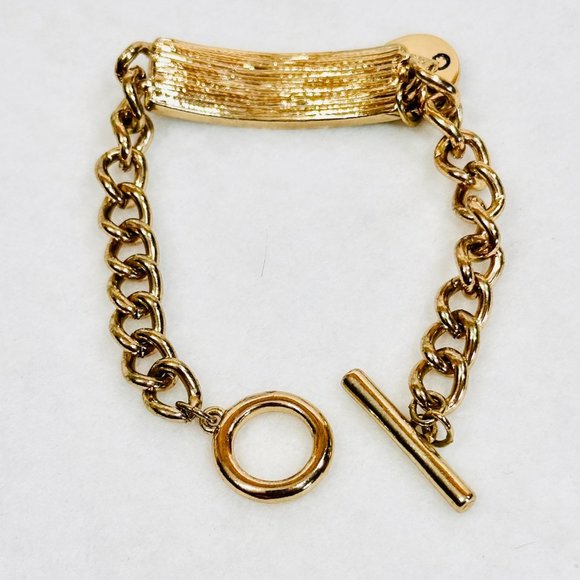 Guess Bar & Link Rhinestone Bracelet w/Toggle - Small - Picture 5 of 6